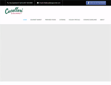 Tablet Screenshot of cavallarigourmet.com